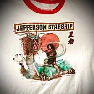 Jefferson Starship Shirt! Vintage Concert T Shirt Collectible! RARE!